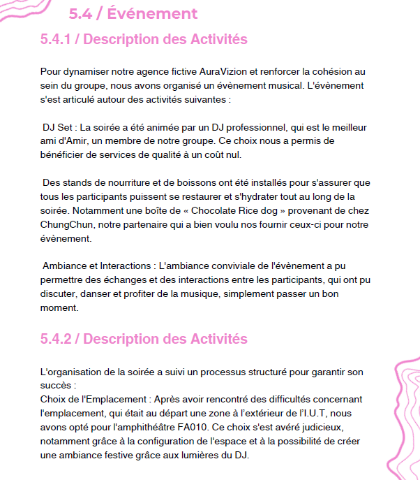Organisation de l’événement The Afterwork - planification